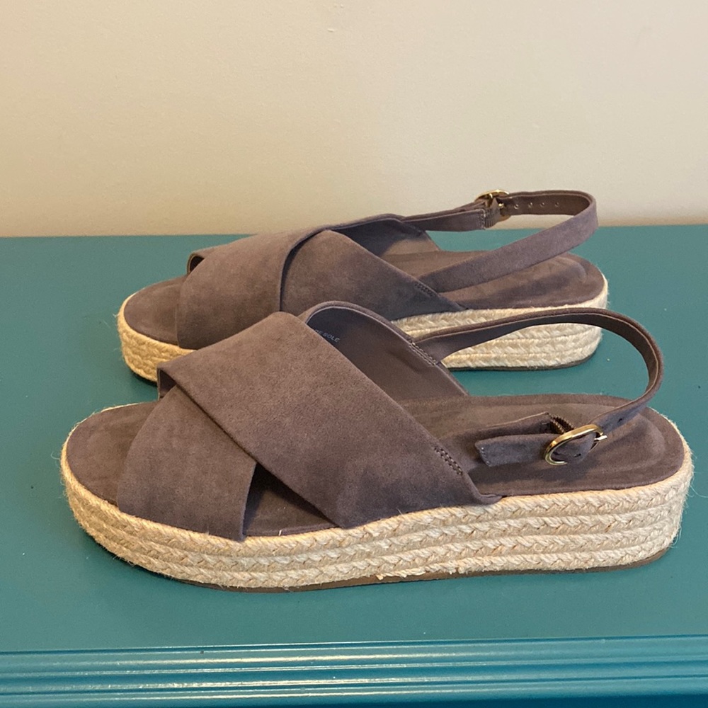 Loft espadrille wedge sling back sandals